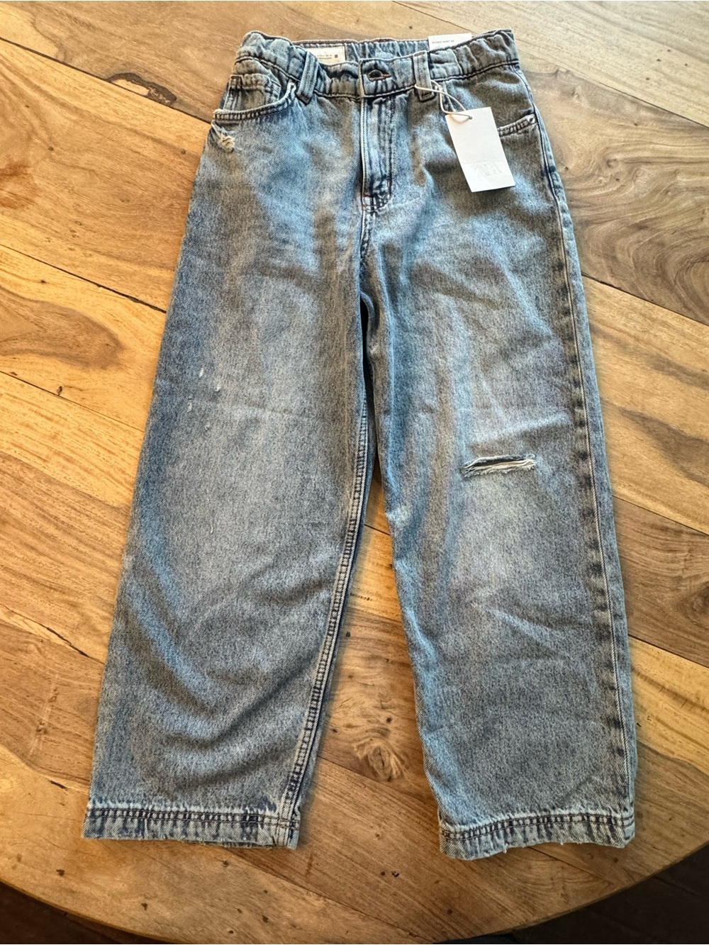 Zara Boy’s (or girls) Relaxed/Baggy Jeans with Distressed Details